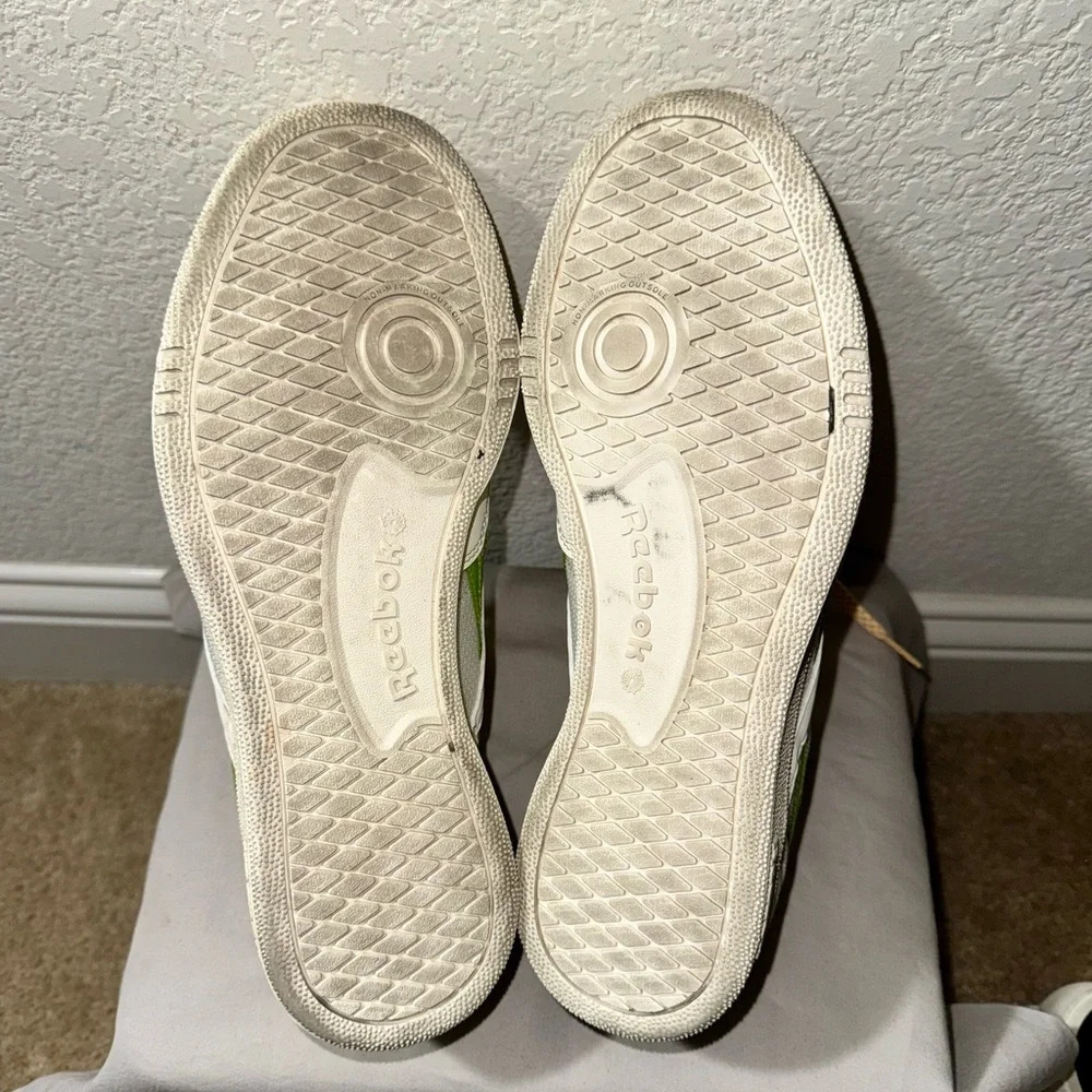 Reebok Club C Revenge+Jelly Belly Men’s White Lifestyle Sneakers Shoes Size 9.5 - Picture 8 of 11